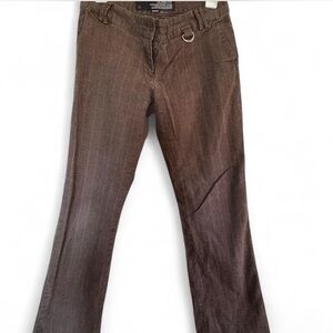 Vintage Brown Plaid Guess Pants Low Rise size 28